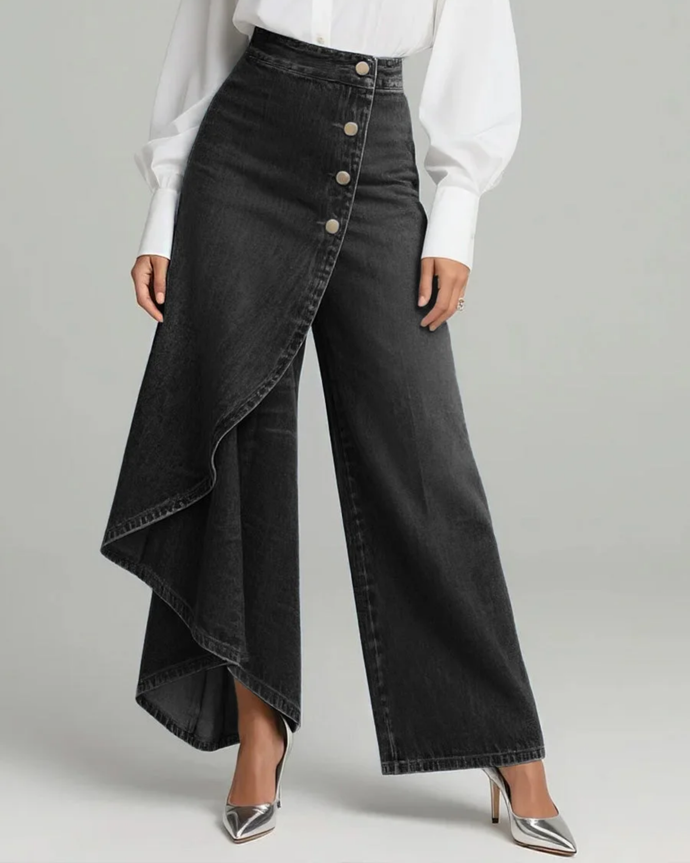 Audrey™ | Denim Pants with Knot