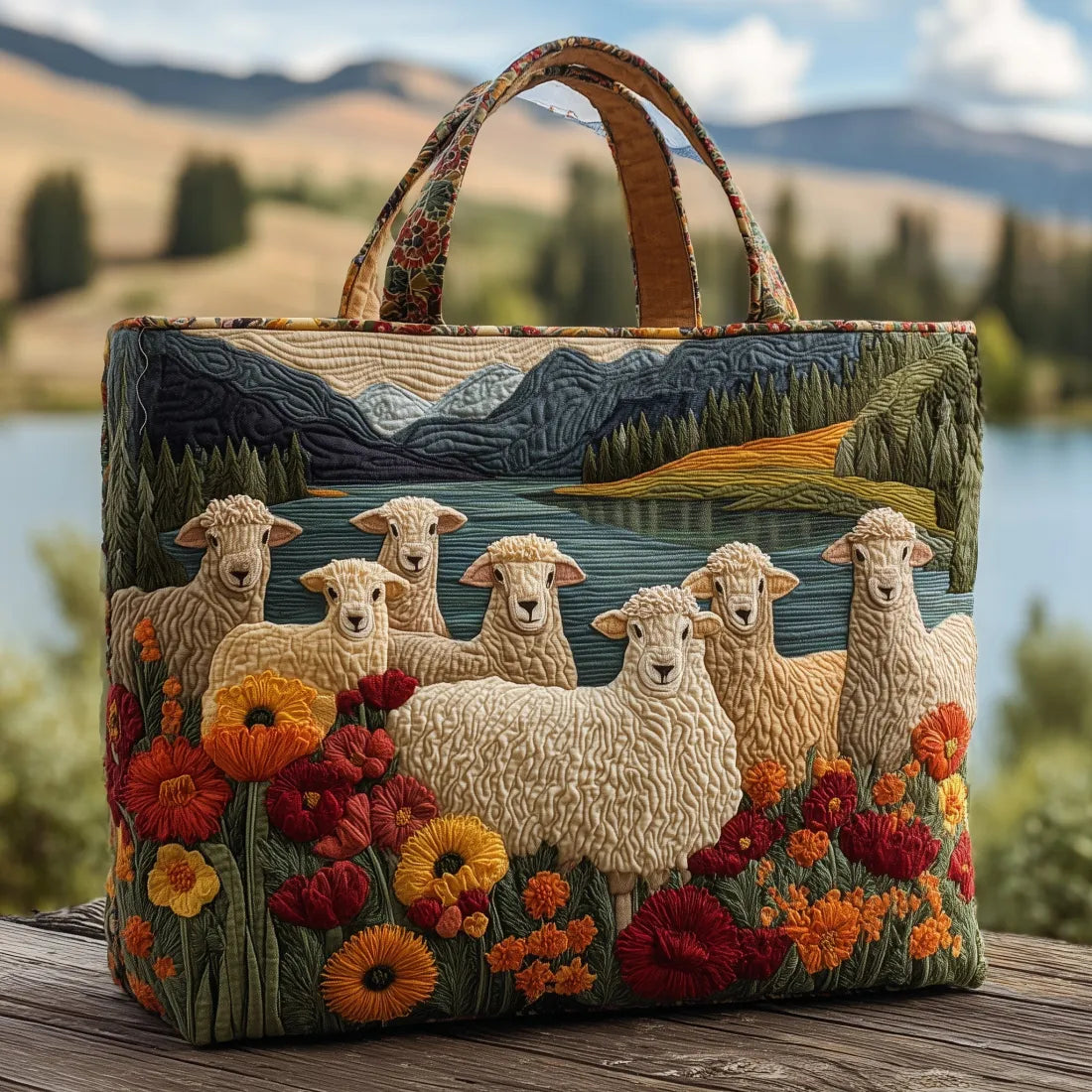 Artisan Bag - Sheep by the Lake