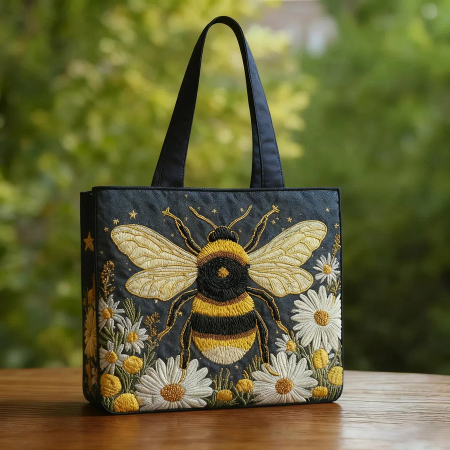 Artisan Bag - Bee with Daisies and Stars