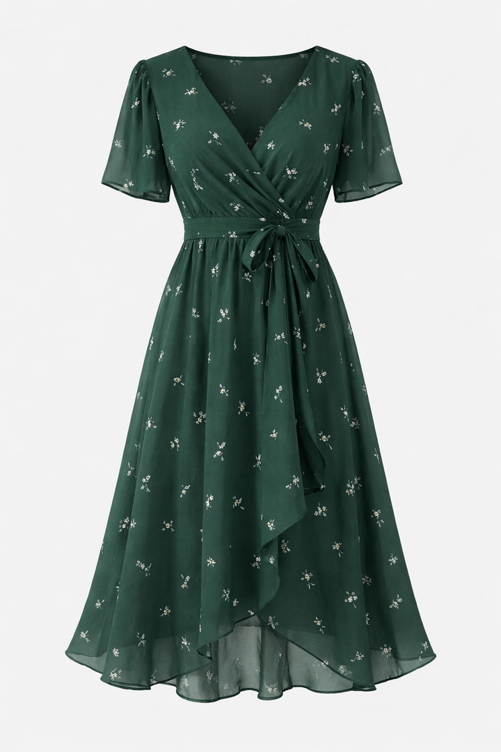 Aria | Mosaic Print Midi Dress