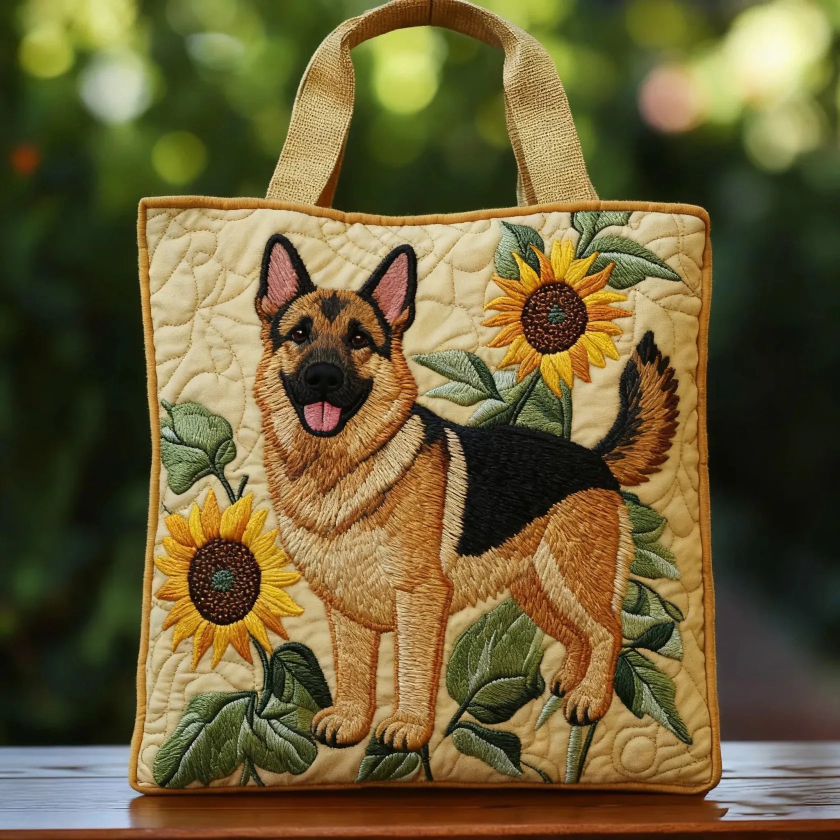 Artisan Bag - German Shepherd Floral