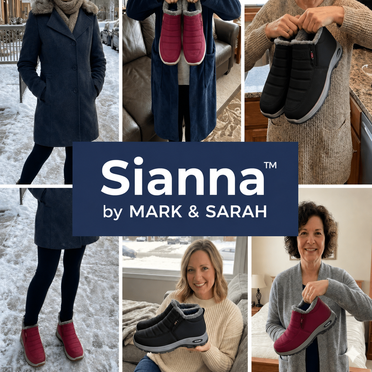 Sianna™ | Quilted Waterproof Slip-On Ankle Boots