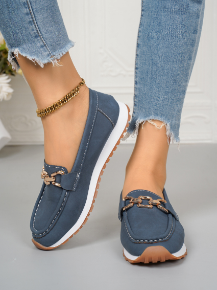 Chloe - Orthopedic Flat Buckle Loafers