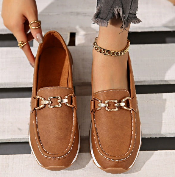 Chloe - Orthopedic Flat Buckle Loafers