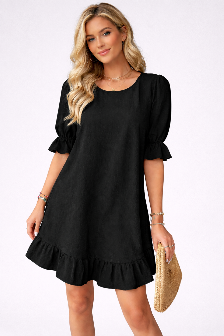 Livia | Ruffle Hem Mini Dress