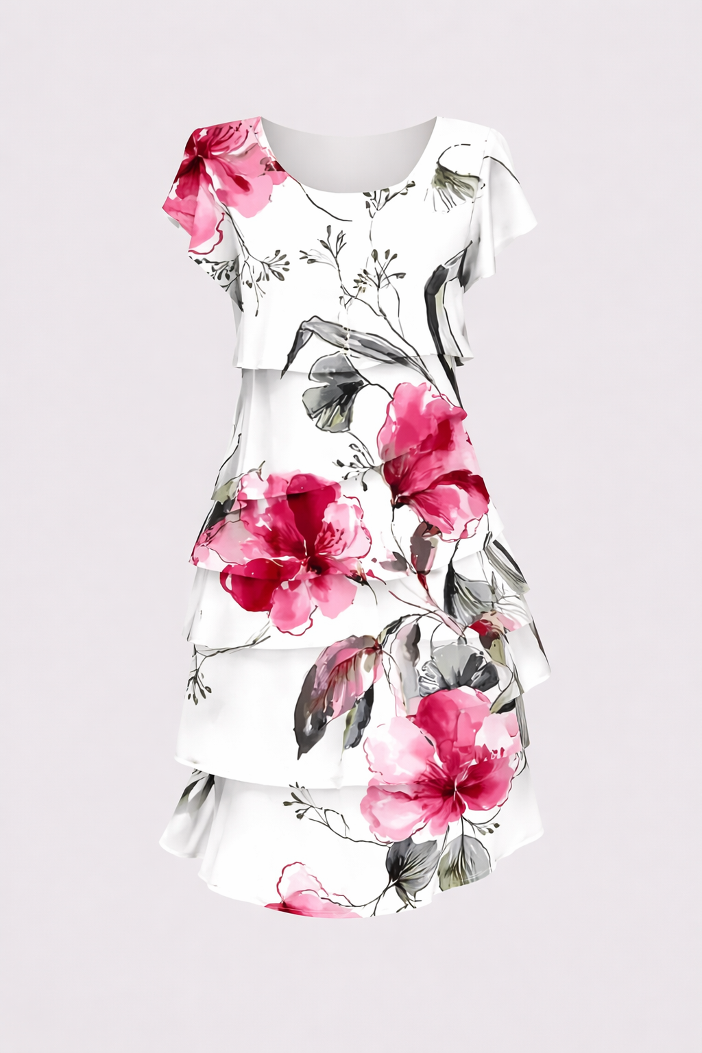 Sabrina | Layered Chiffon Dress