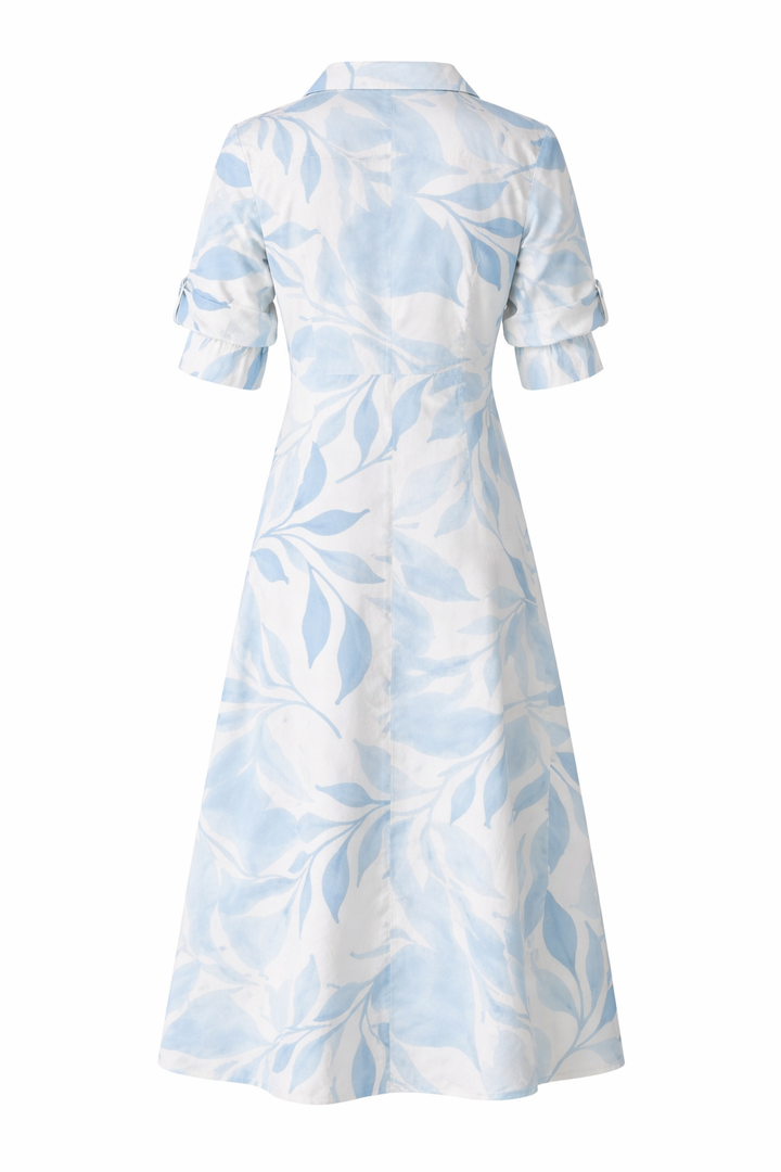 Elena | Floral Button-Up Midi Dress