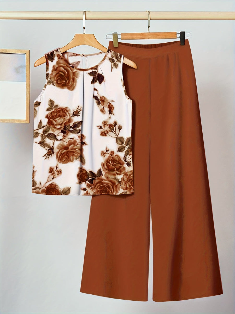 Jasmine | Vintage Brown Floral Set