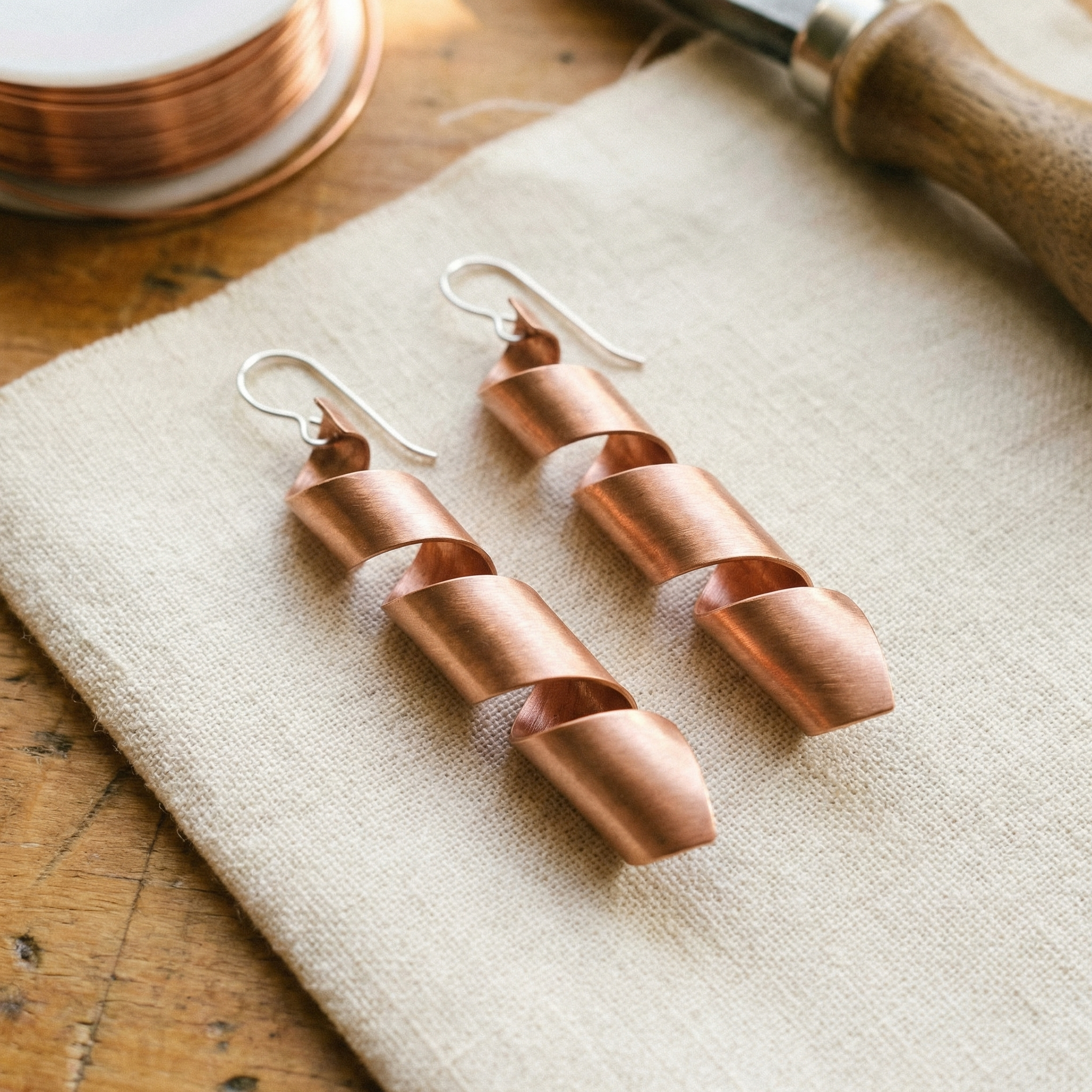 Helix Copper Earrings