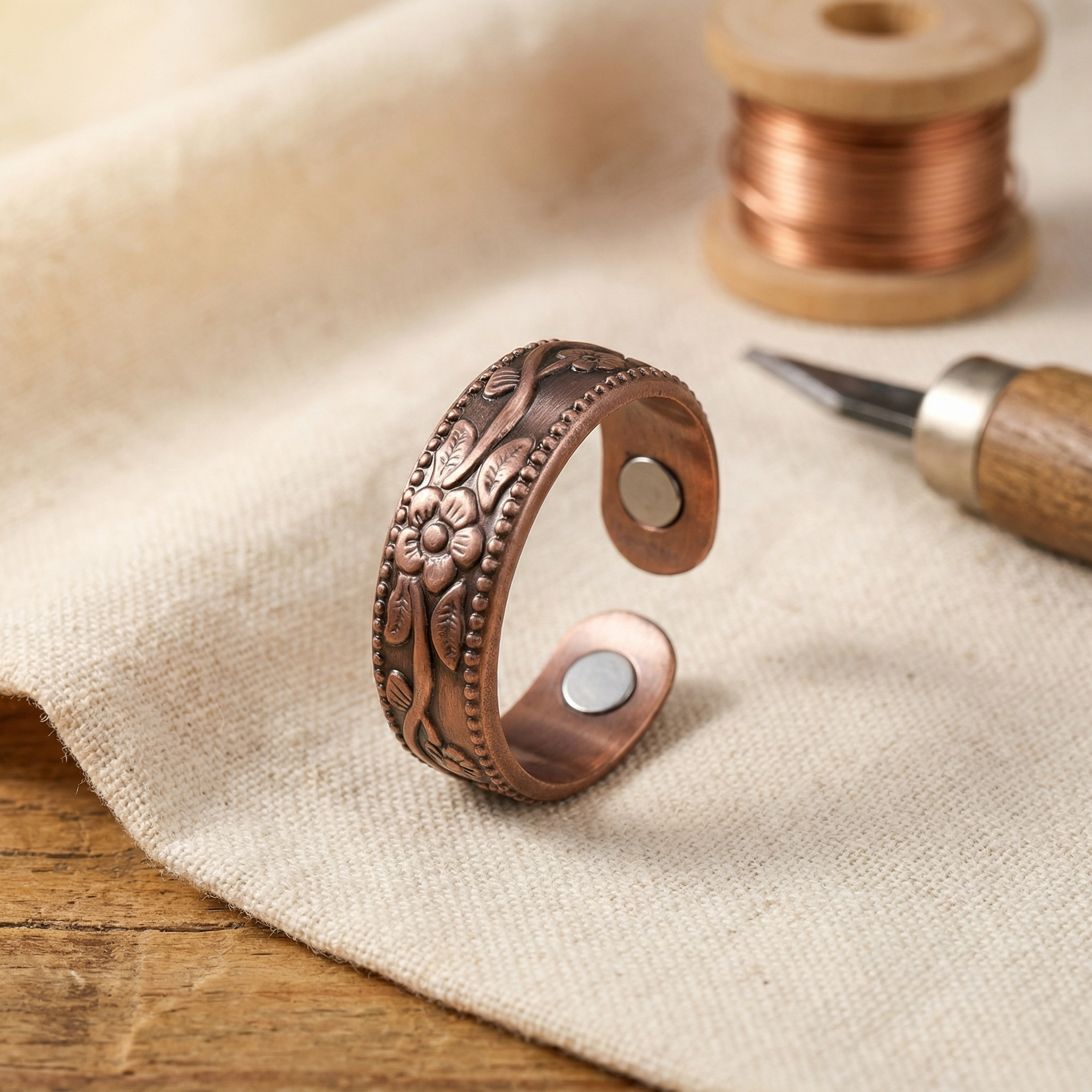Blossom Copper Ring