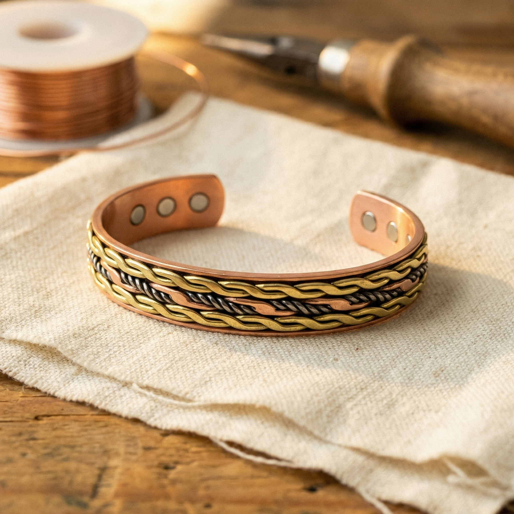 Wave Copper Bracelet