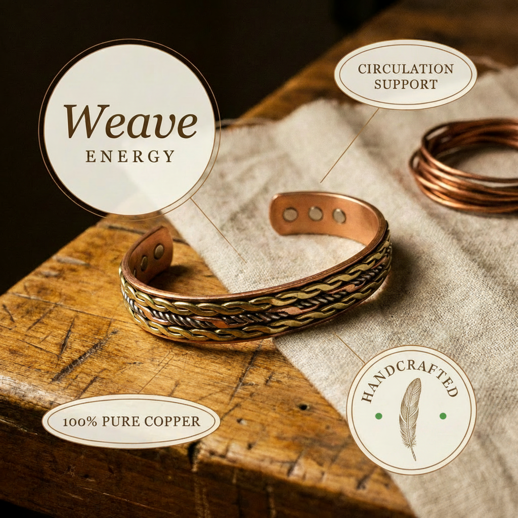 Wave Copper Bracelet