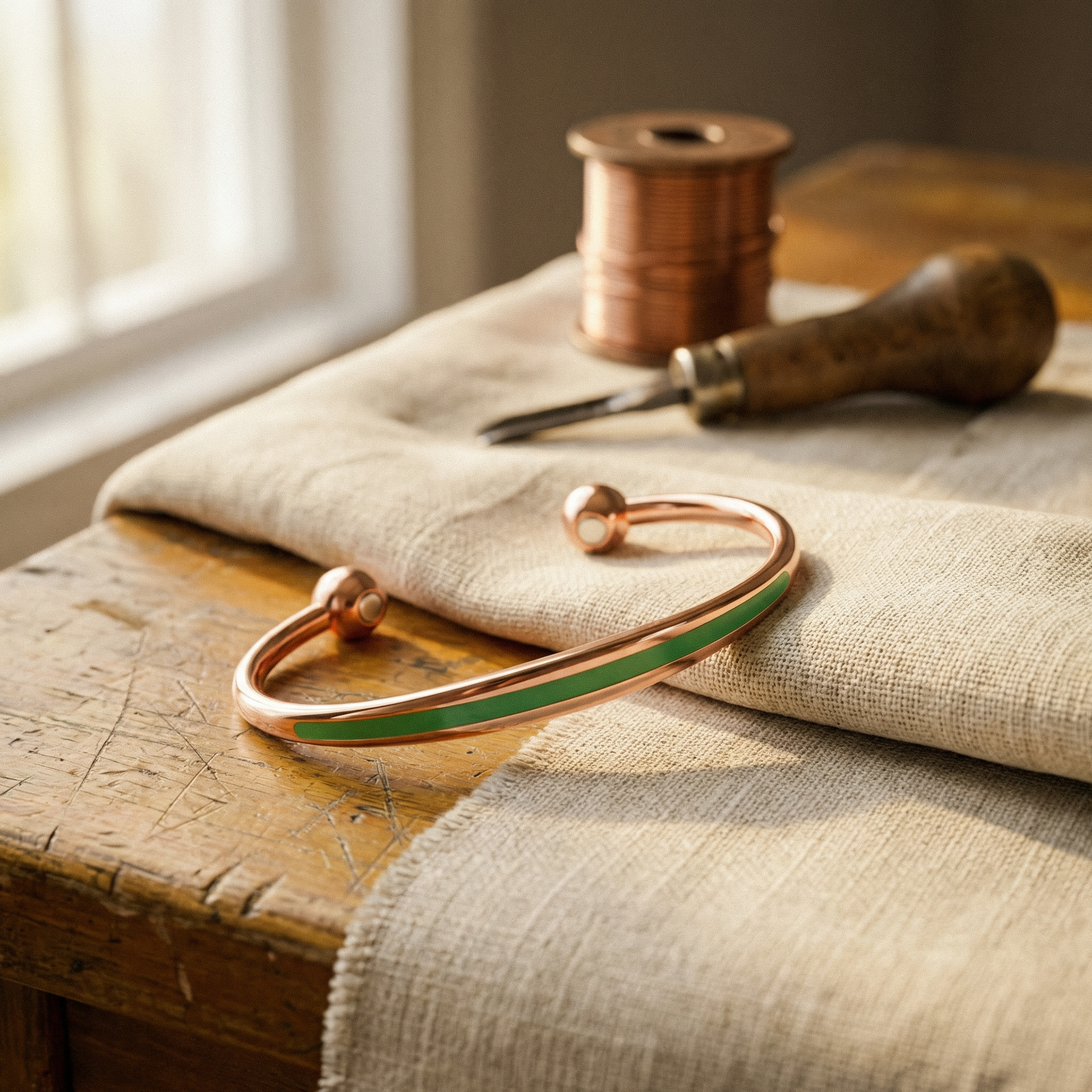 Patina Copper Bracelet