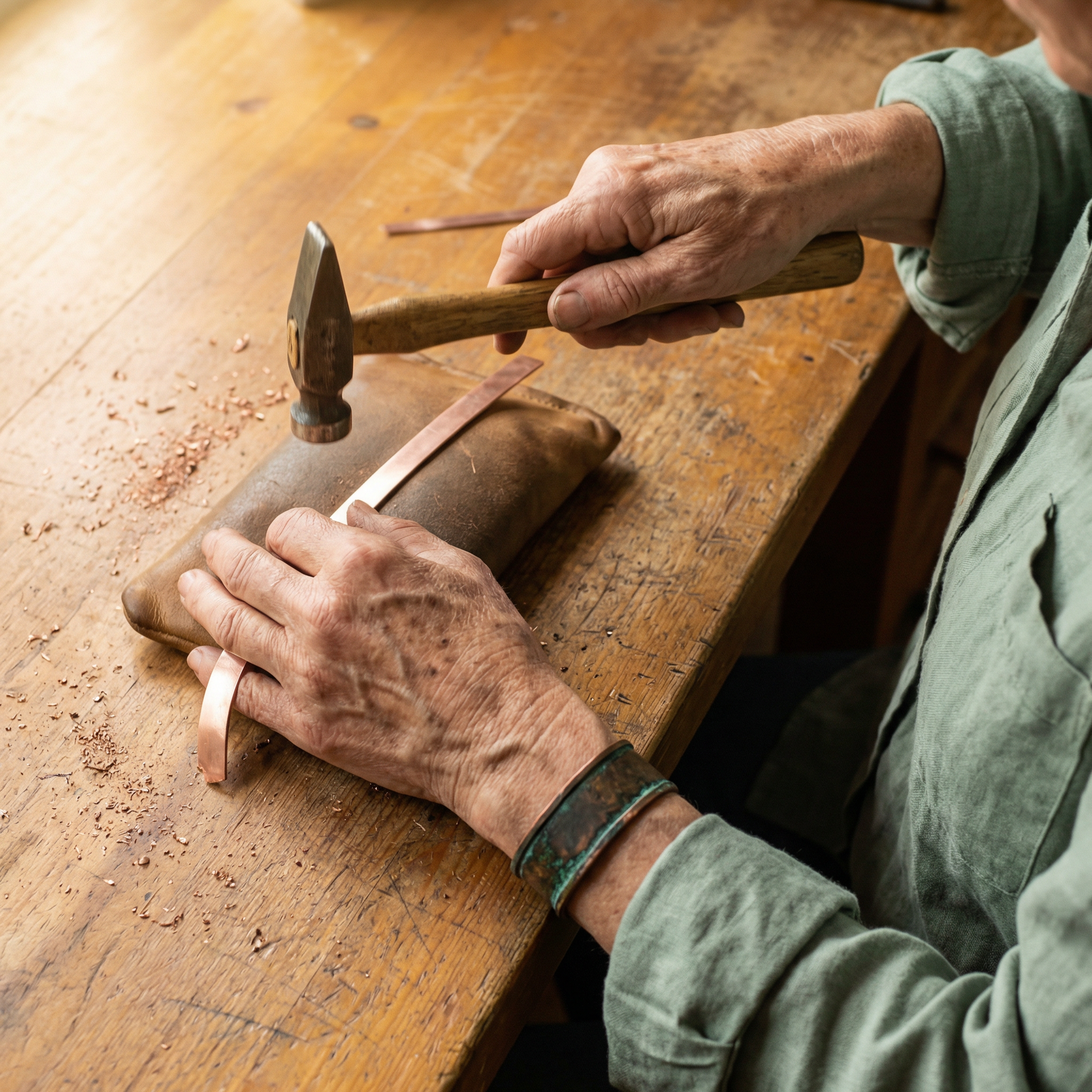 Patina Copper Bracelet