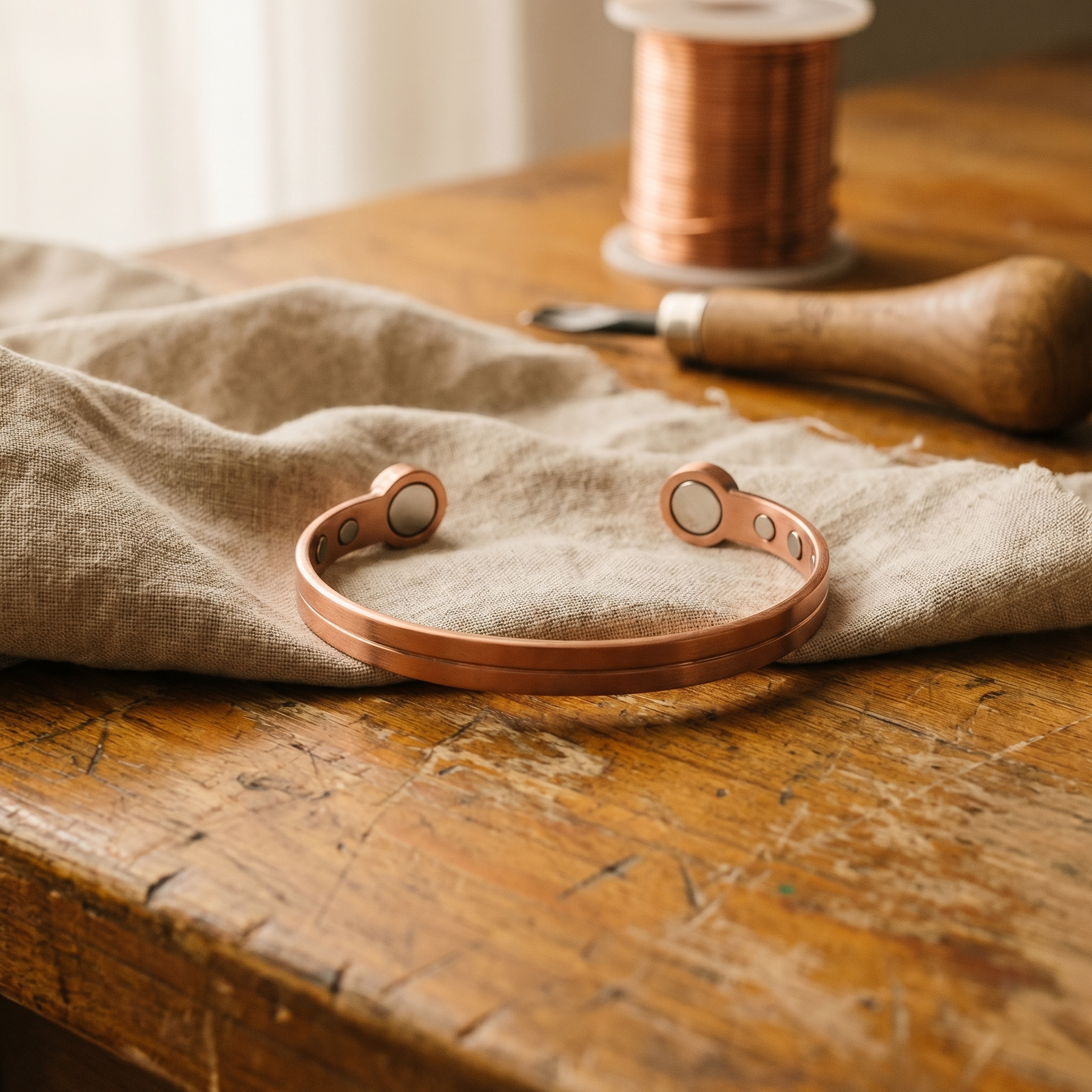 Silver Copper Bracelet