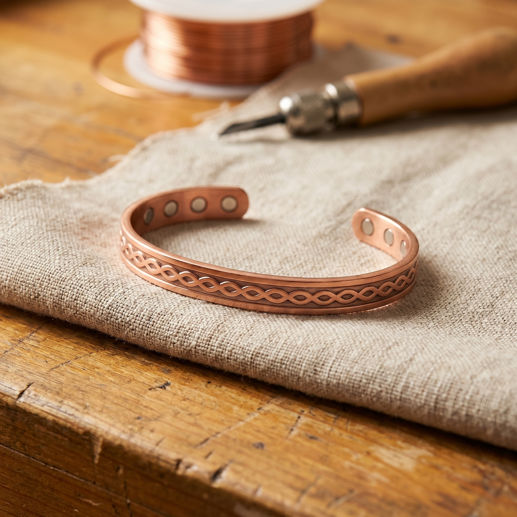 Rivulet Copper Bracelet