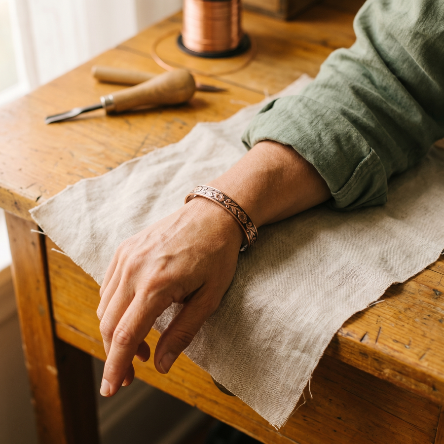Sprig Copper Bracelet