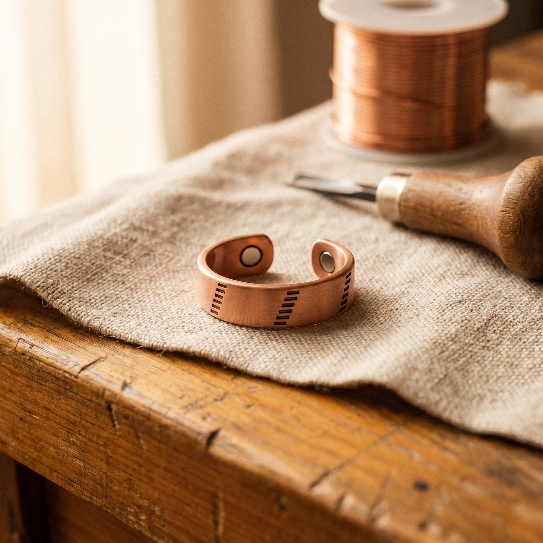 Rune Copper Ring