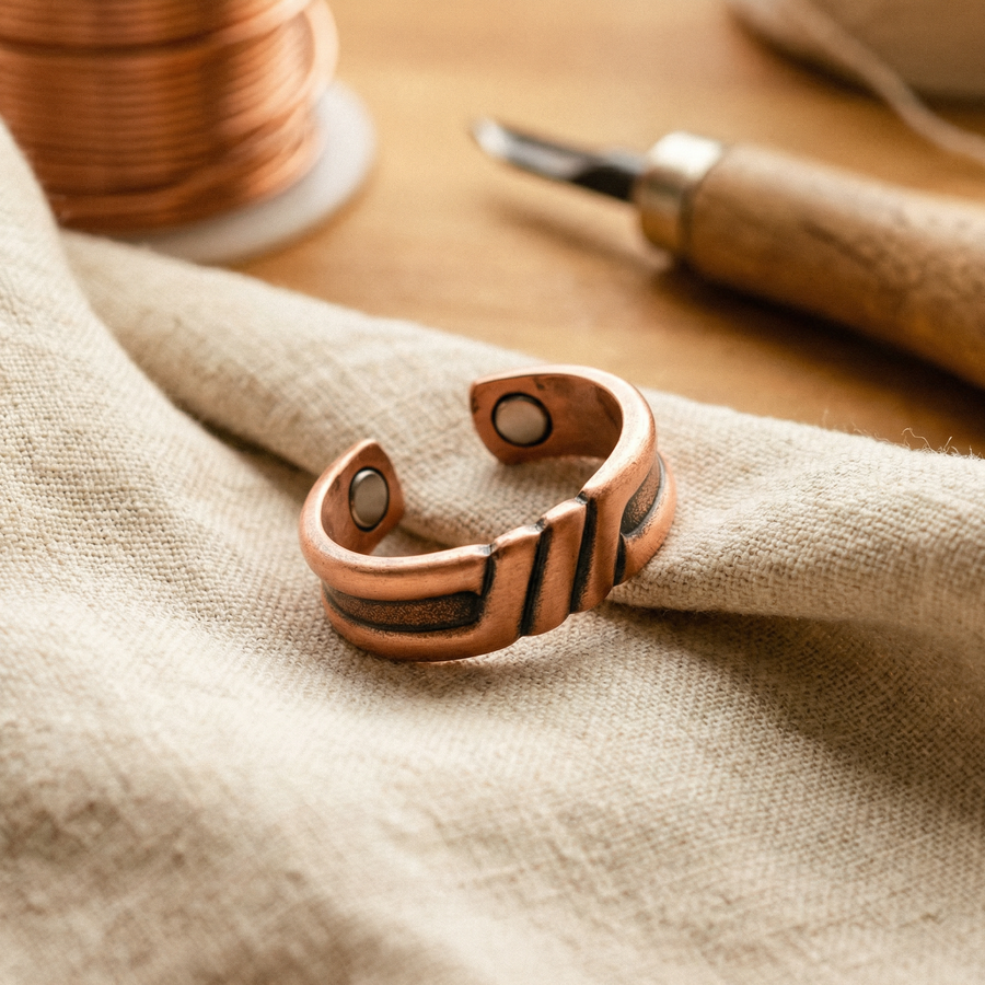 Skein Copper Ring