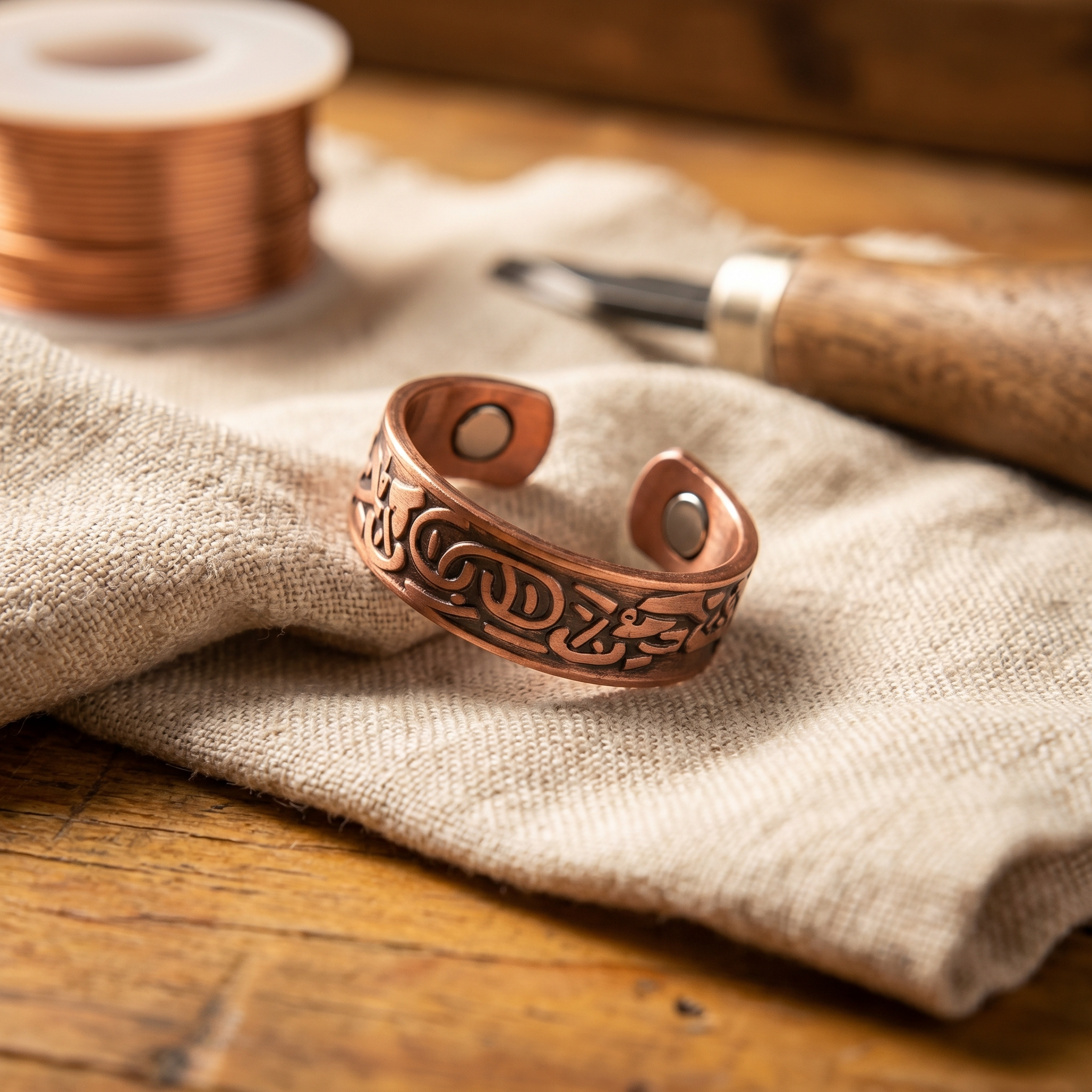 Glyph Copper Ring