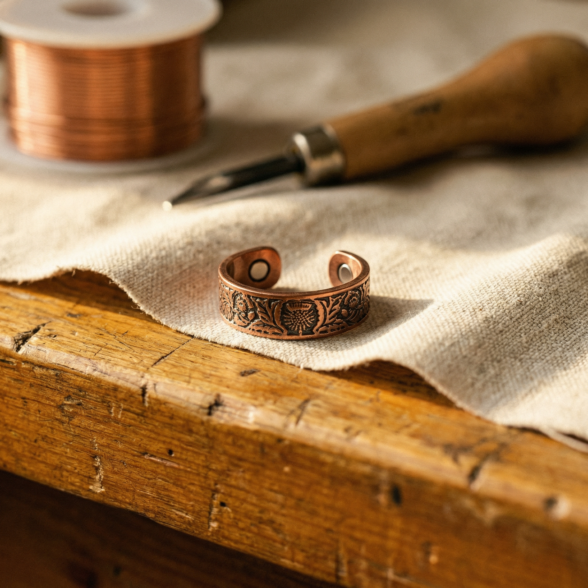 Marigold Copper Ring