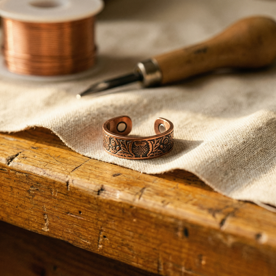 Marigold Copper Ring