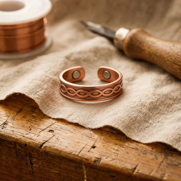 Vesica Copper Ring