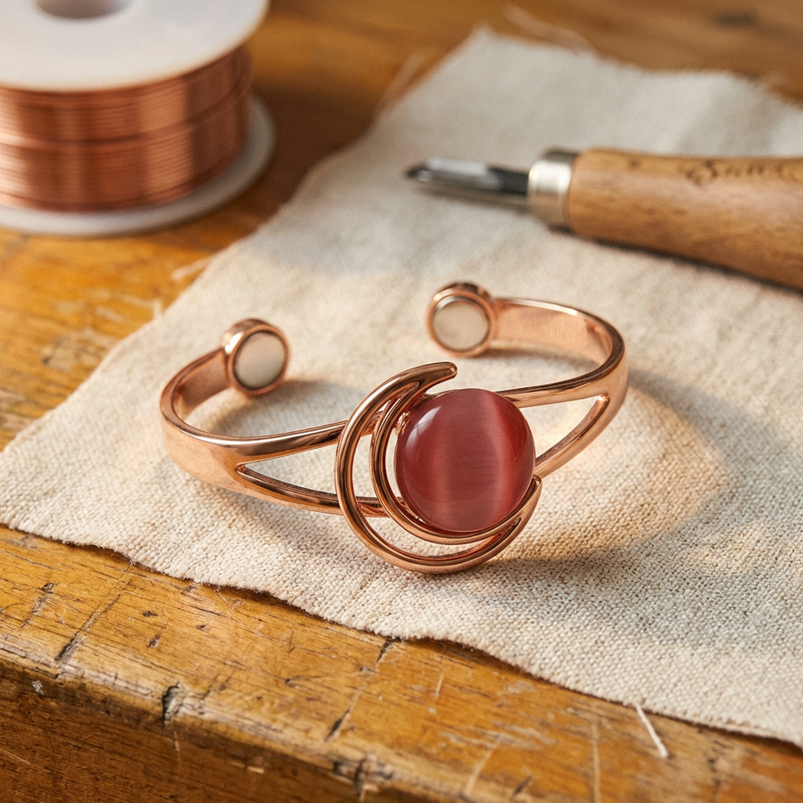 Hearth Pink Copper Bracelet