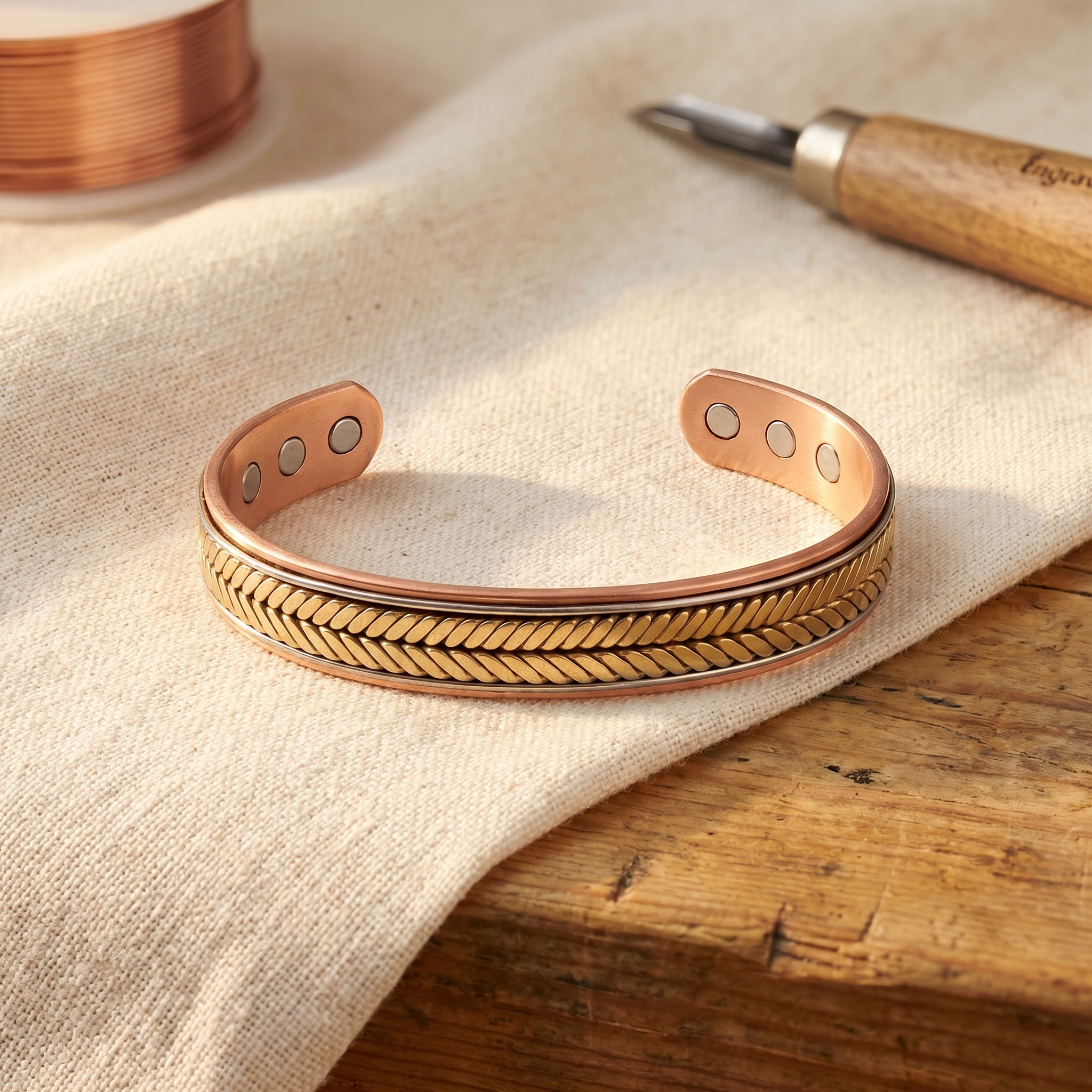 Sheaf Copper Bracelet