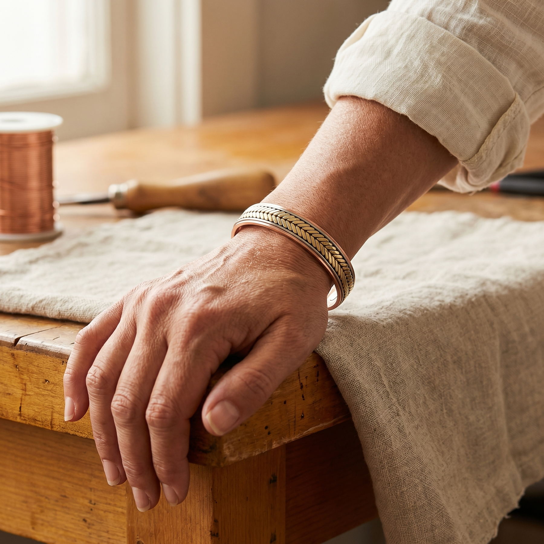 Sheaf Copper Bracelet