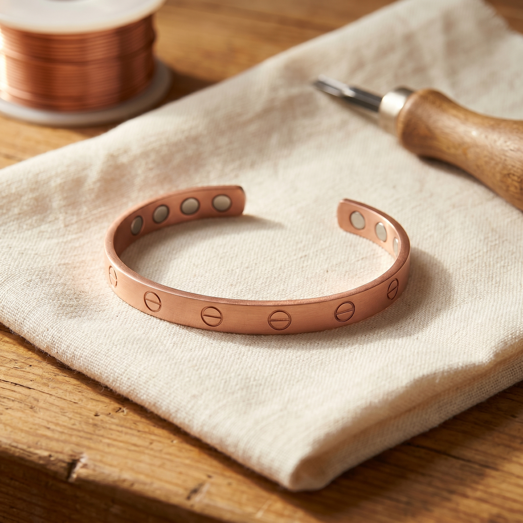 Vera's Bolt Copper Bracelet