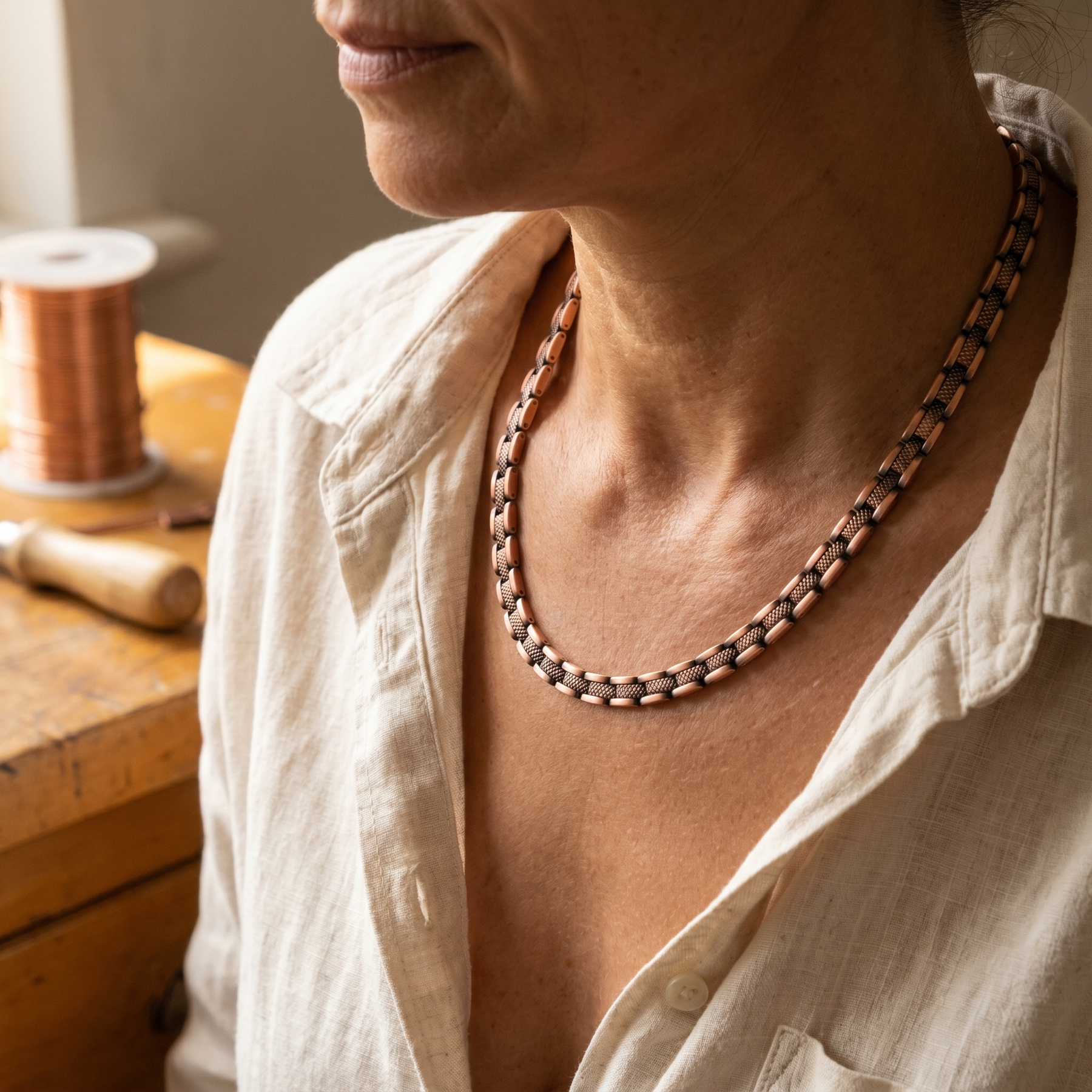 Cobble Copper Necklace