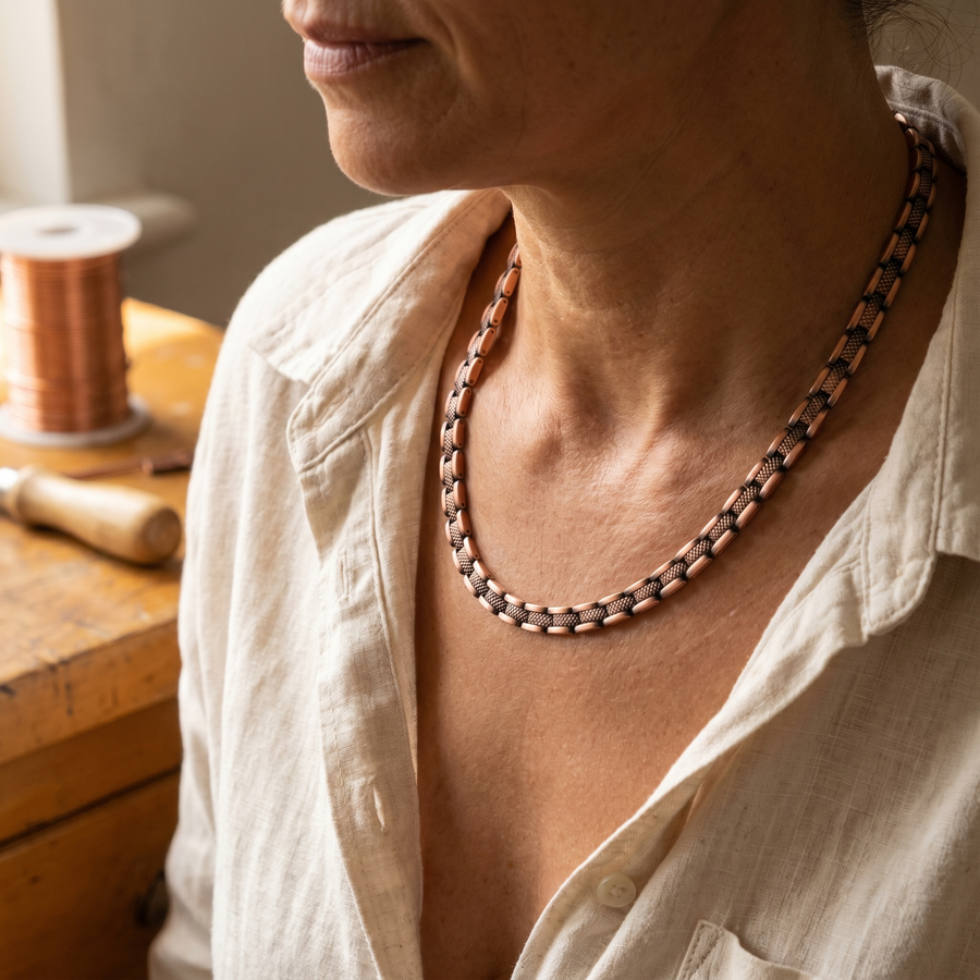 Cobble Copper Necklace