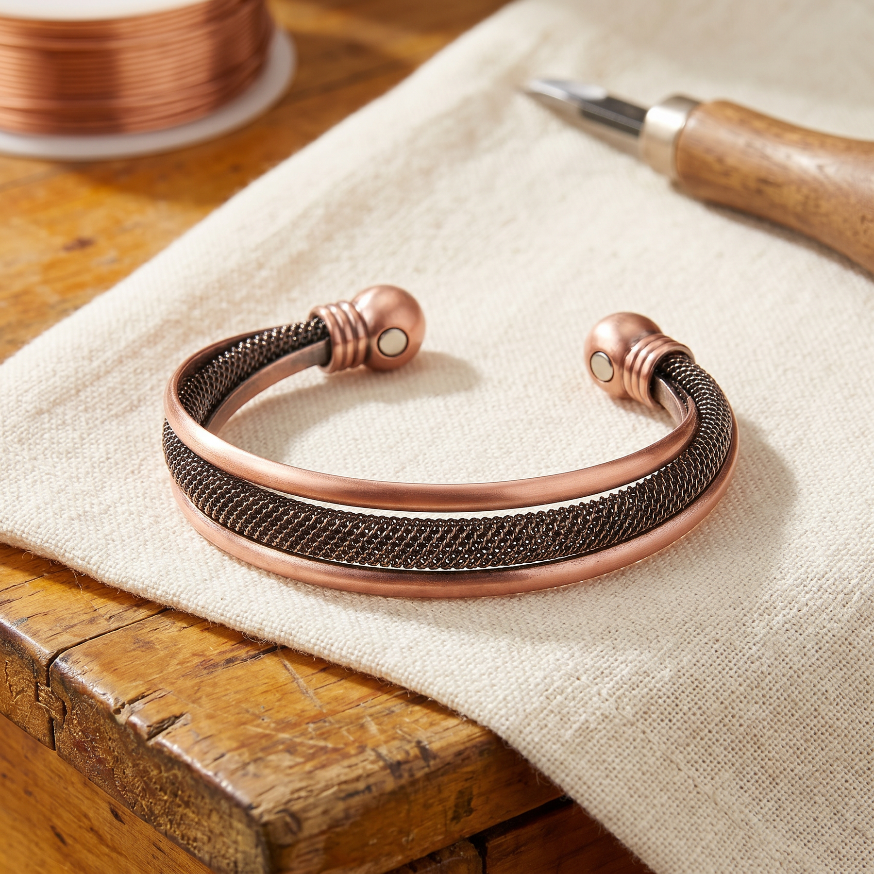 Lattice Copper Bracelet