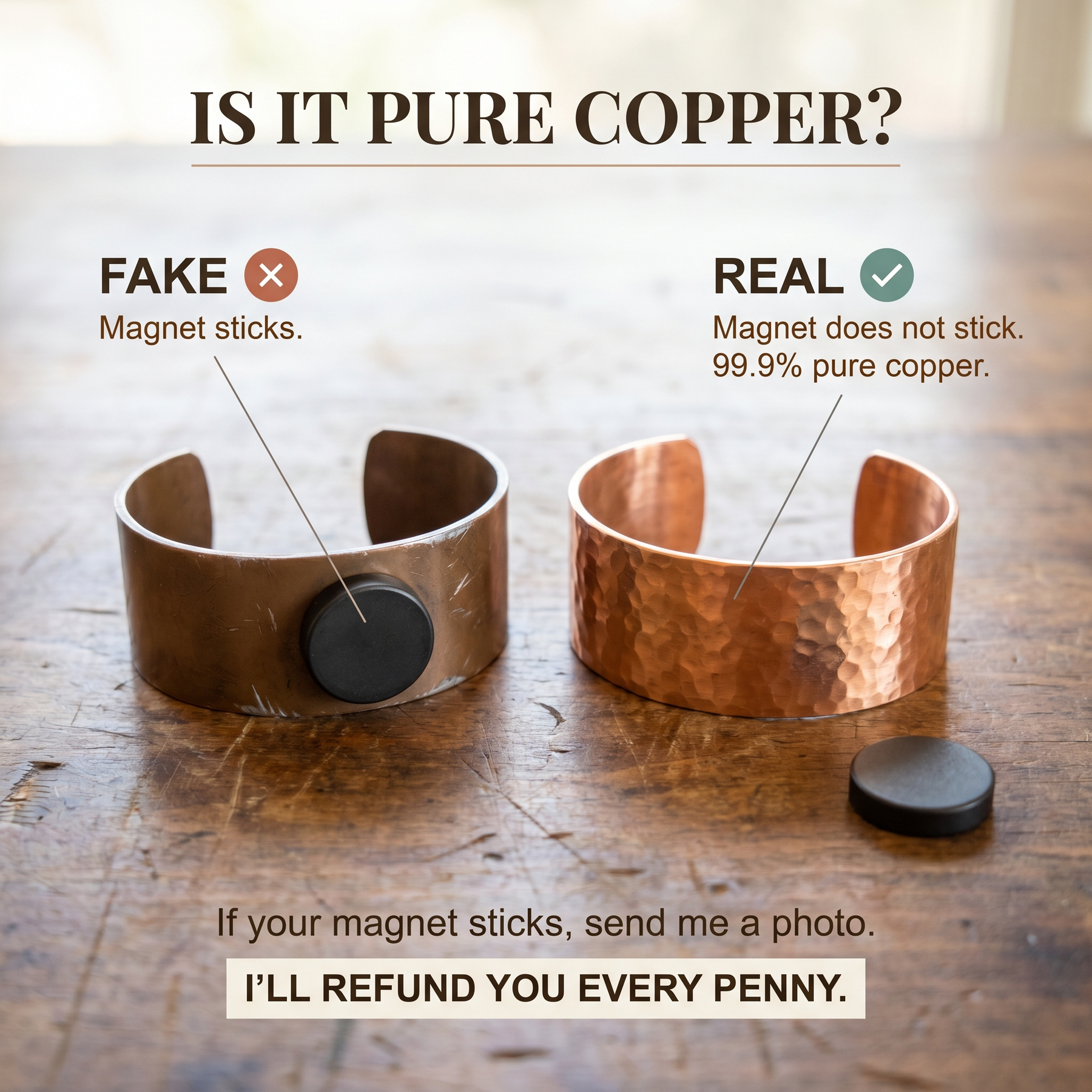 Vera's Bolt Copper Bracelet
