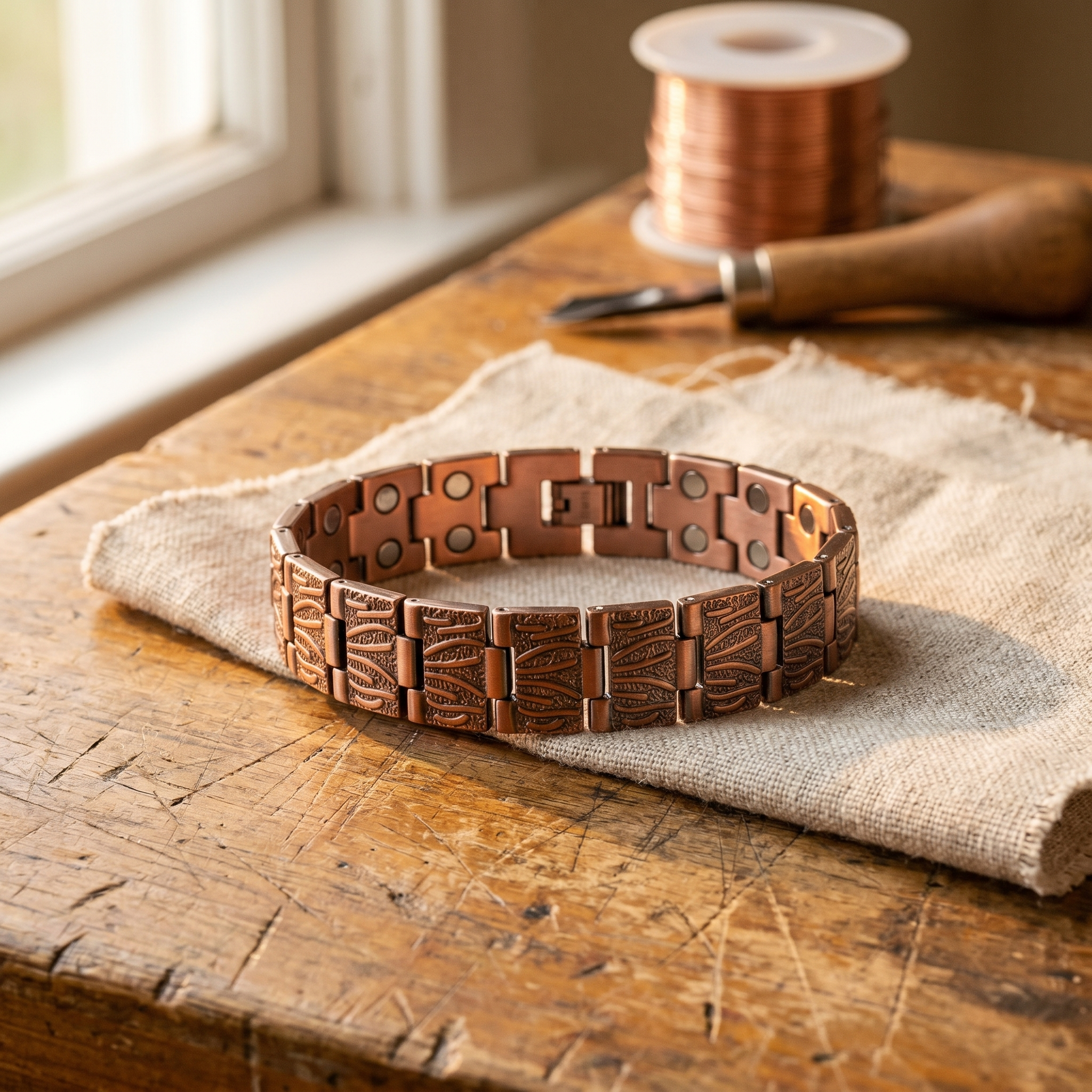 Grit Men's Copper Bracelet