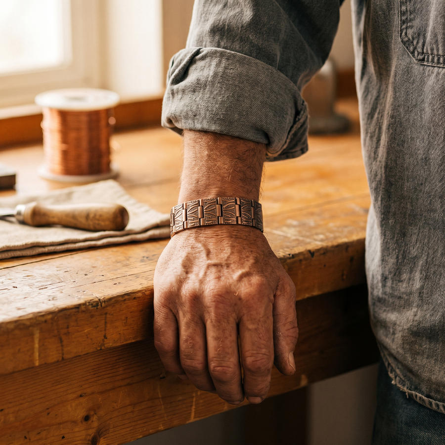 Grit Men's Copper Bracelet