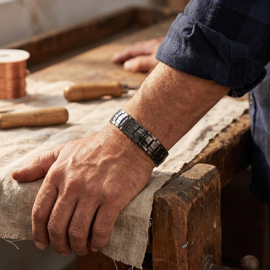 Ochre Men's  Copper Bracelet