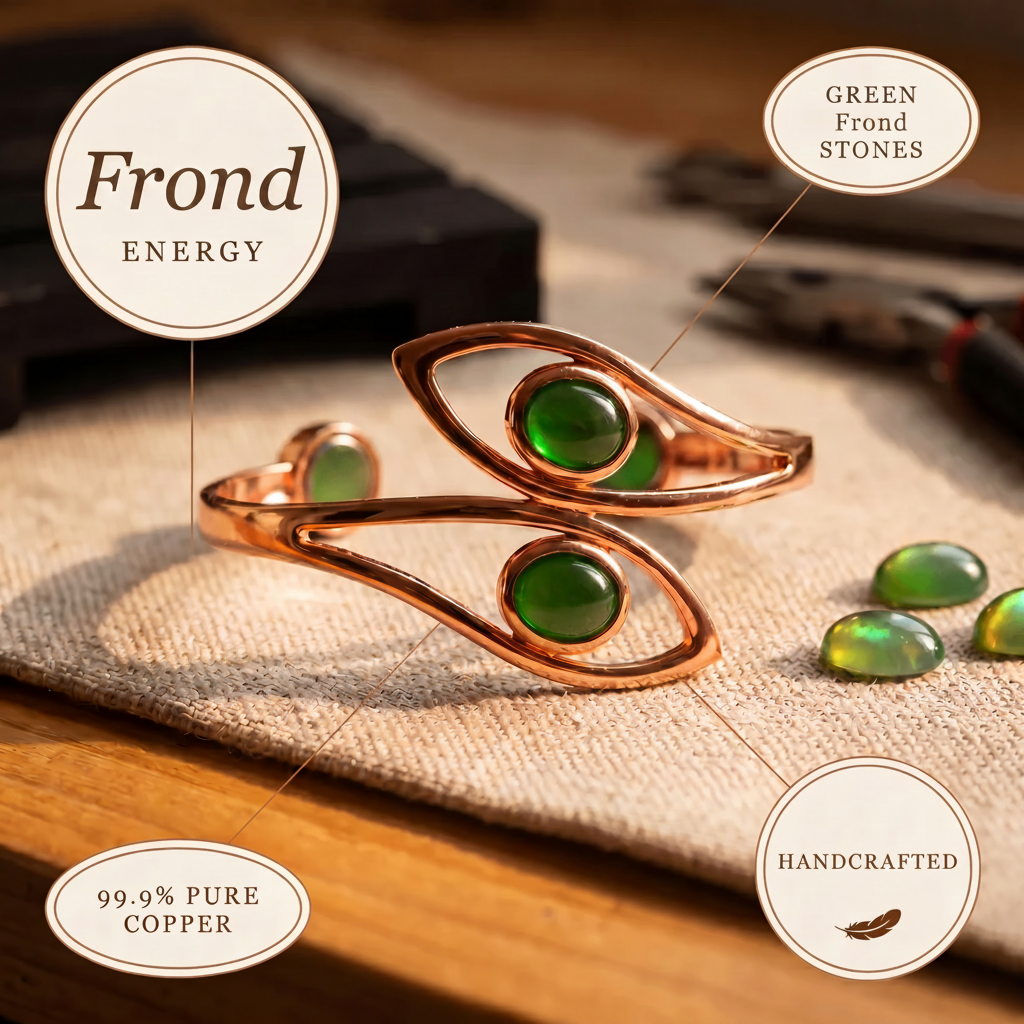 Frond Copper Bracelet