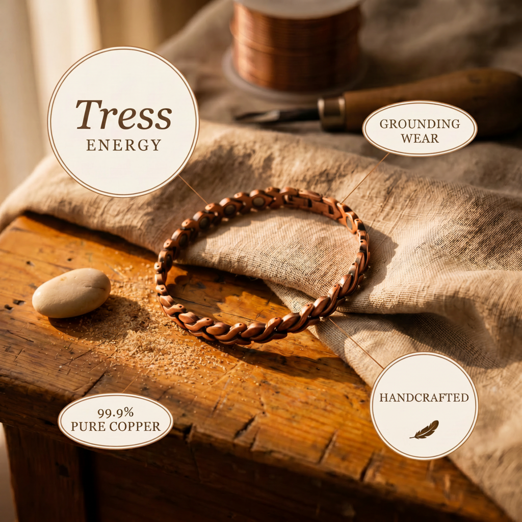 Tress Copper Anklet
