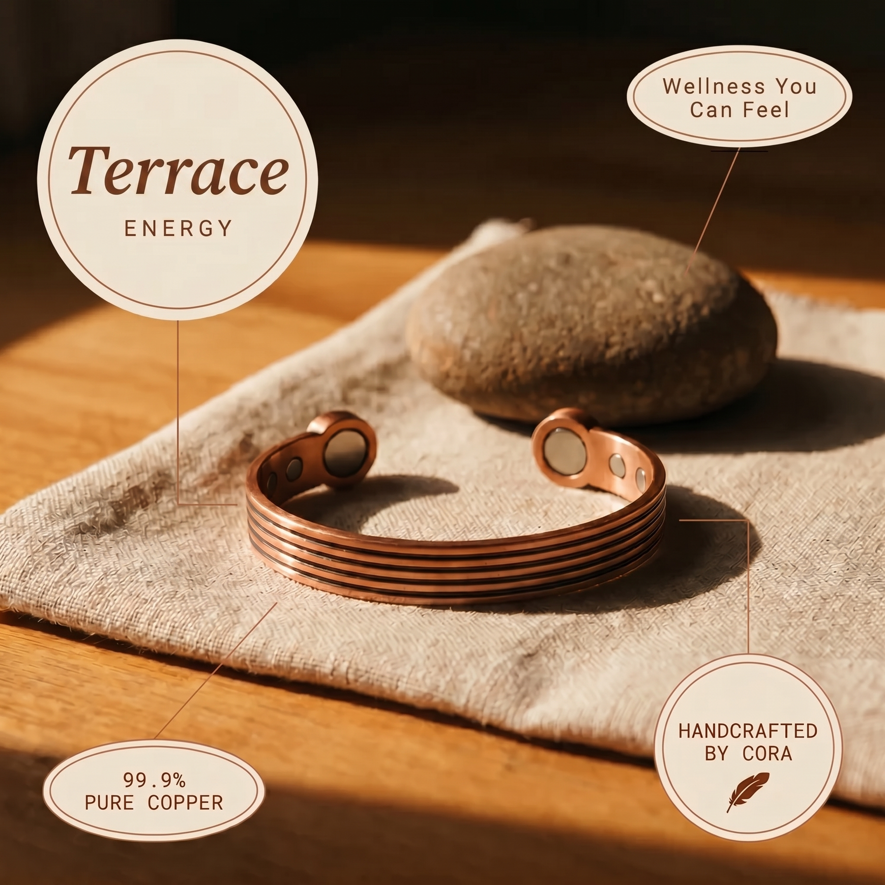 Terrace Copper Bracelet