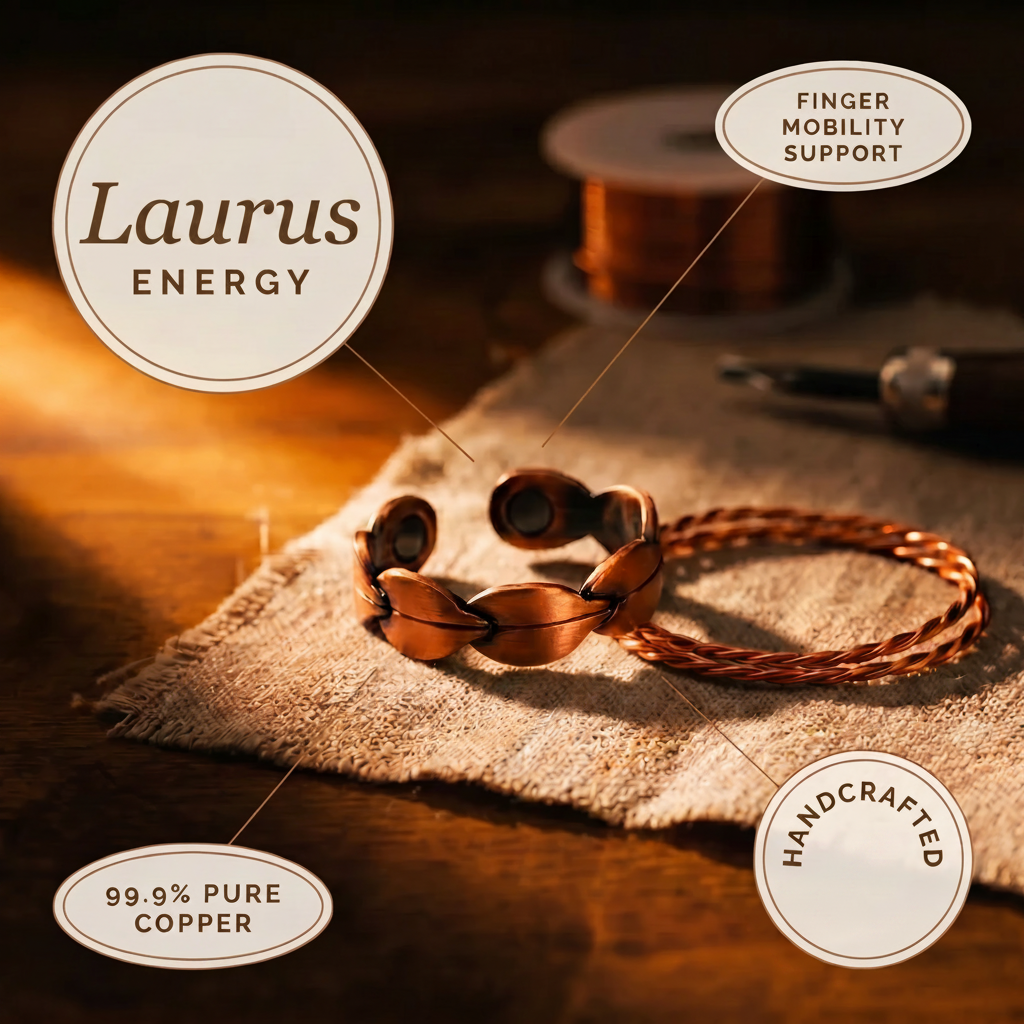 Laurus Copper Ring