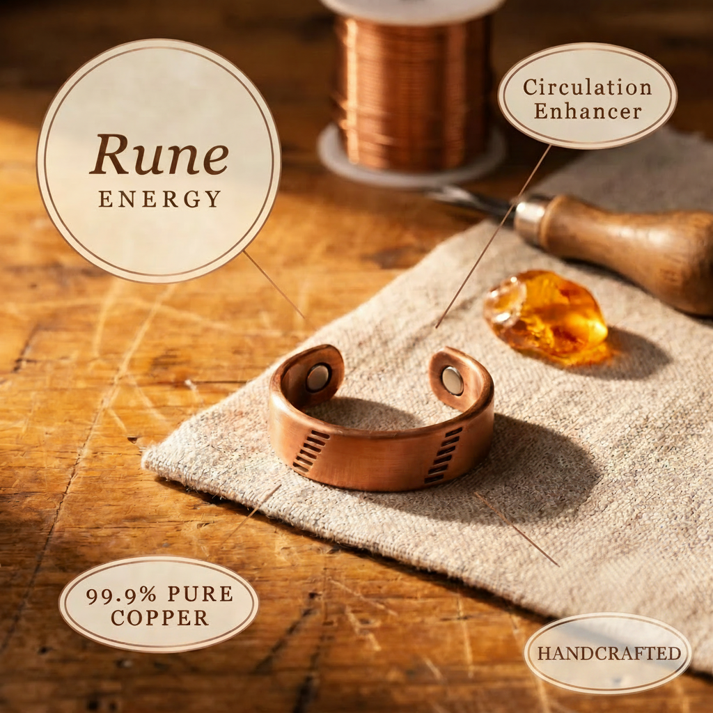 Rune Copper Ring