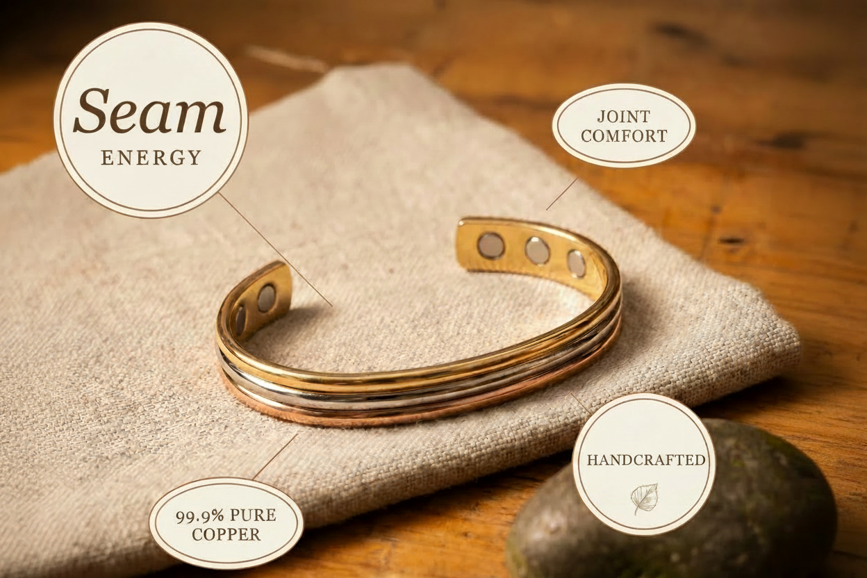 Seam Copper Bracelet