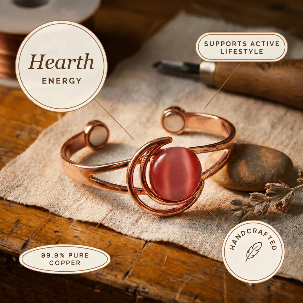 Hearth Pink Copper Bracelet