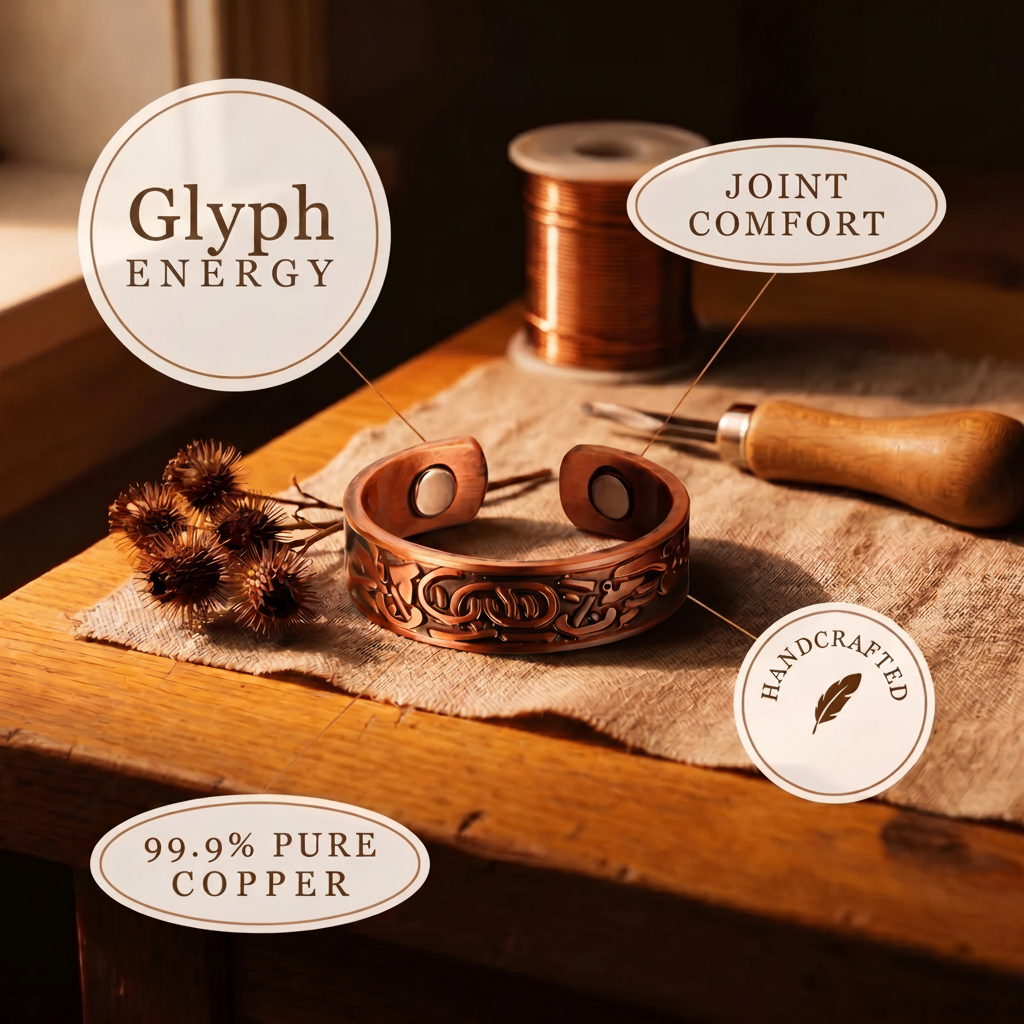 Glyph Copper Ring