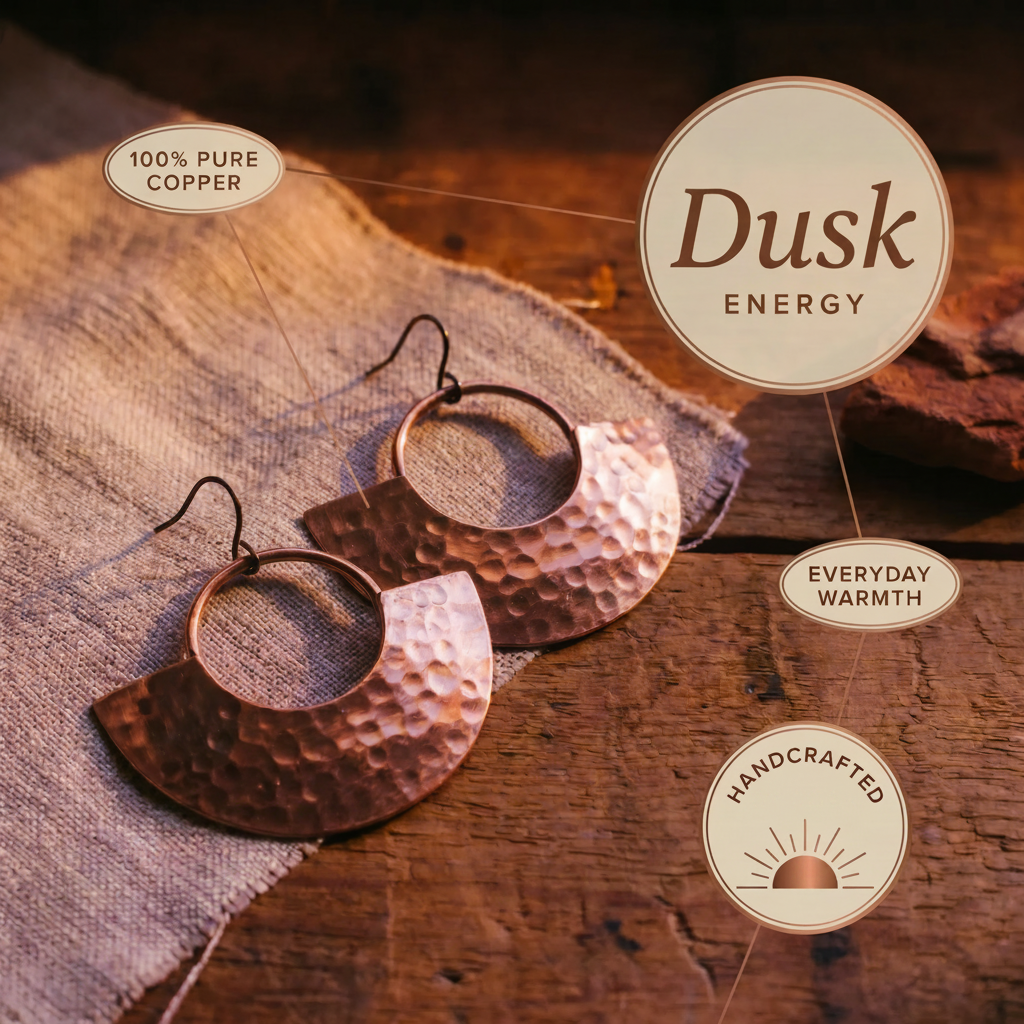 Dusk Copper Earrings