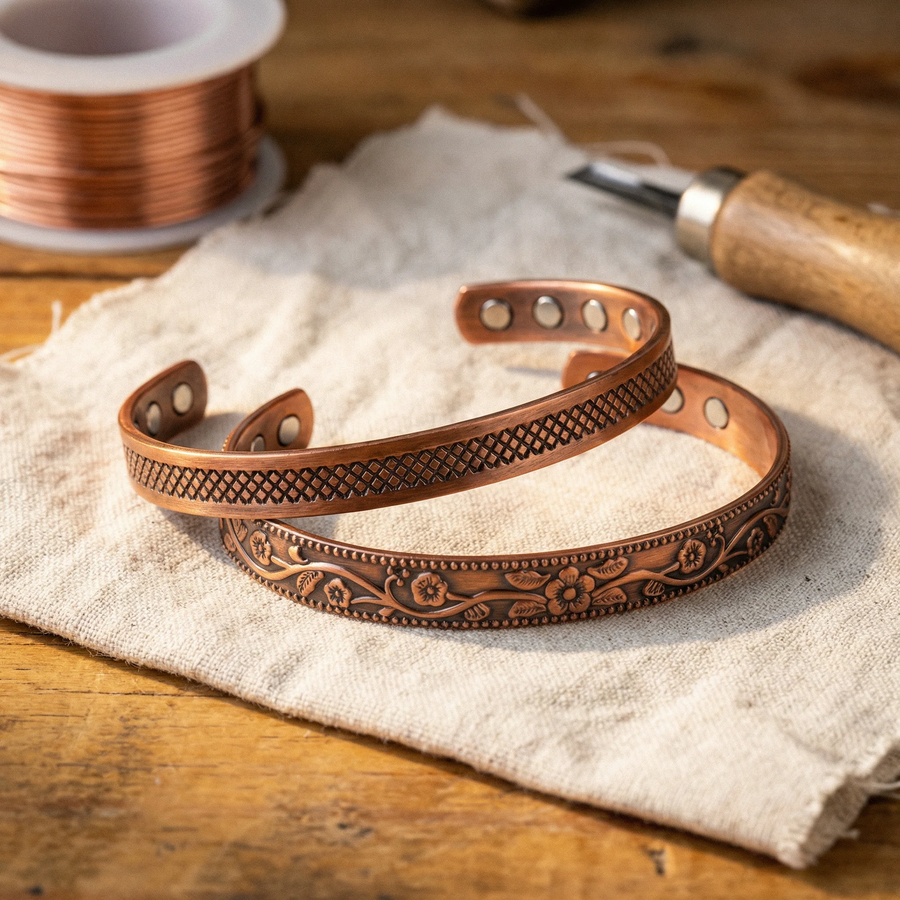 Anvil Copper Bracelet