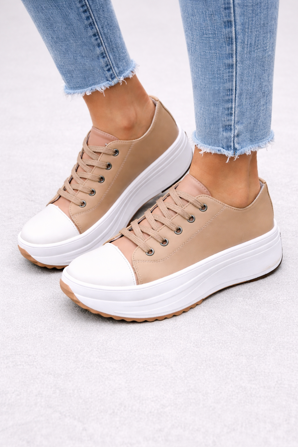 Chloe | Platform Lace-Up Sneakers