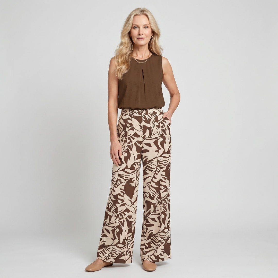 Shelby | Plant Print Two-Piece Set